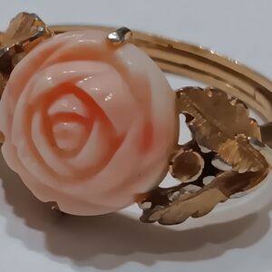Vintage Avon Gold Rose Ring